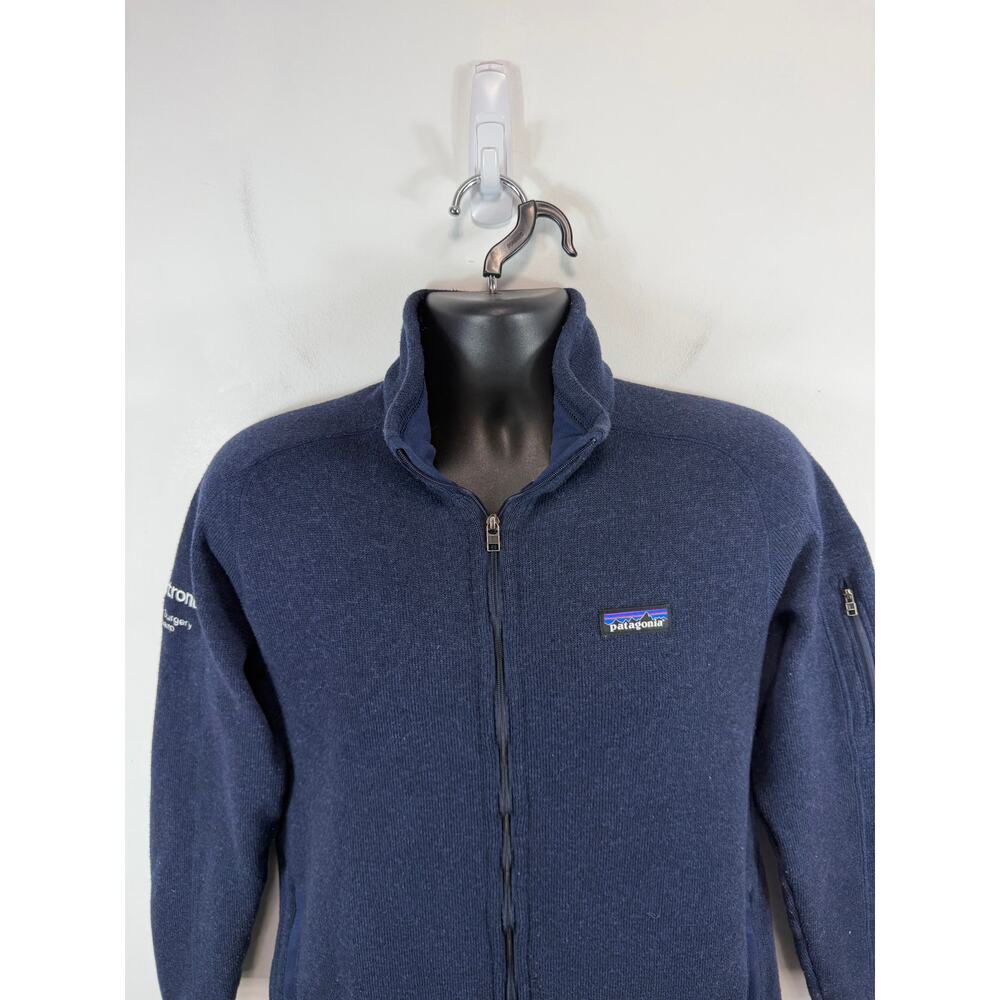 Patagonia Better Sweater Fleece Jacket Navy Blue Heather Size XL Womens LOGO - Picture 8 of 11